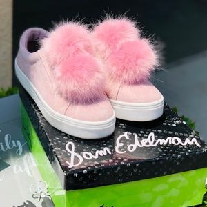 SAM EDELMAN - Leya Pink Suede sneaker, size 6.5